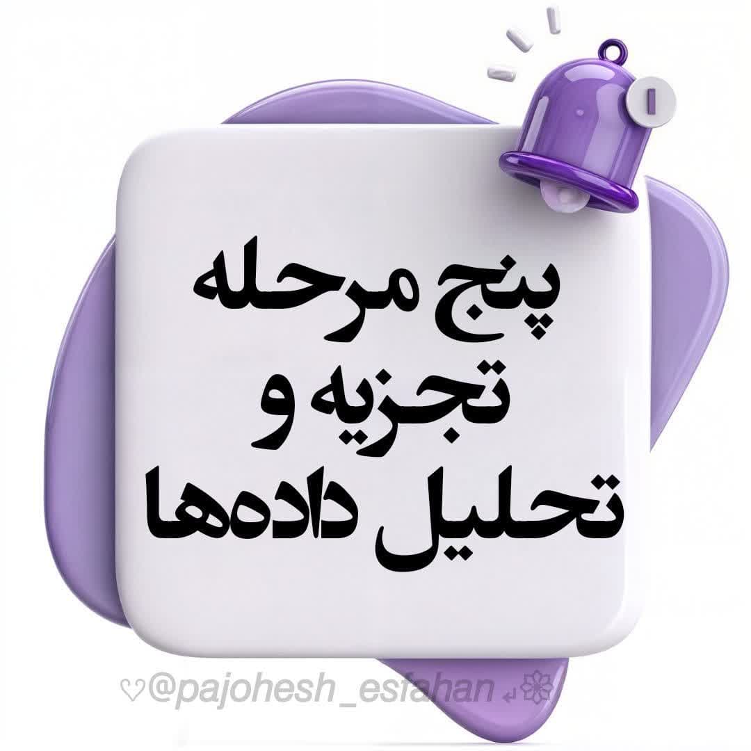 پنج مرحله تجزیه و تحلیل داده ها